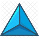 Tetrahedron Shape Design Icon