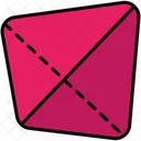 Tetrahedron Geometric Shape Icon