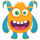 Teufel Bunt Tier Symbol
