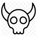 Teufelsschadel Gruselschadel Boser Schadel Symbol