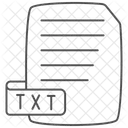 Tex Datei Thinline Symbol Symbol