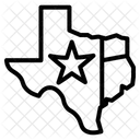 Karte Von Texas Symbol
