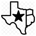 Karte Von Texas Symbol