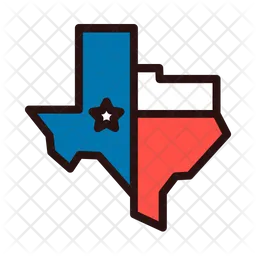 Karte von Texas  Symbol