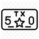 Nummernschild Symbol