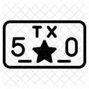 Nummernschild Symbol