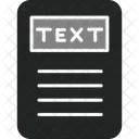 Text Illustration D Icon