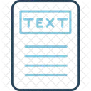 Text Illustration D Icon