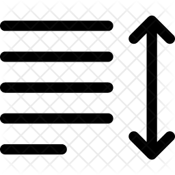Text Icon - Download in Line Style