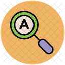 Text Search Magnifying Icon