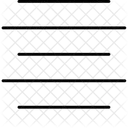 Text Align Center Letter Text Icon