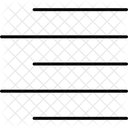 Text Align Right Letter Text Icon