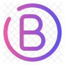 Text Bold Circle  Icon