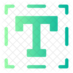 Text border Icon - Download in Glyph Style