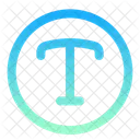 Text Circle Text Typography Icon