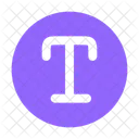 Text Circle Text Typography Icon