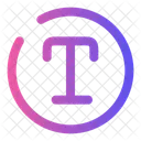 Text Circle Text Typography Icon