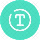 Text Circle Text Typography Icon