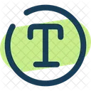 Text Circle Text Typography Icon