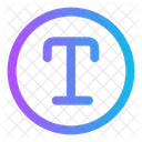 Text Circle Text Typography Icon