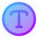 Text Circle Text Circle Text Icon