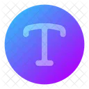 Text Circle Text Circle Text Icon