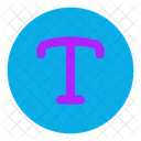 Text Circle Text Circle Text Icon