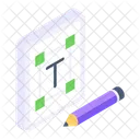 Text Design  Icon