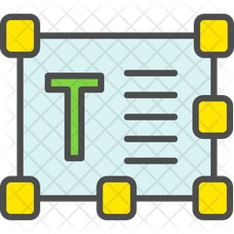 Text Editor Icon - Download in Colored Outline Style