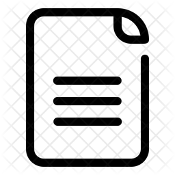 Text File Icon - Download in Line Style