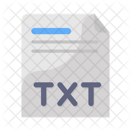 Text File Icon - Download in Flat Style