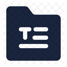 text folder icon