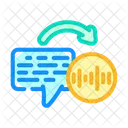 Text Speech Wave Icon