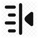 Text Indent Less Text Indent Less Text Icon