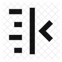 Text Indent Less  Icon