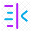 Text Indent Less Text Indent Less Text Icon