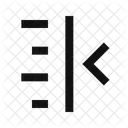 Text Indent Less Text Indent Less Text Icon