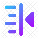 Text Indent Less Text Indent Less Text Icon