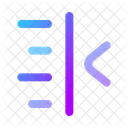 Text Indent Less Text Indent Less Text Icon