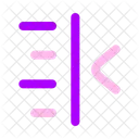 Text Indent Less Text Indent Less Text Icon