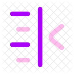 Text Indent Less  Icon