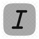 Text Italic Square Icon