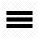 Density Line Text Icon