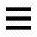 Density Line Text Icon