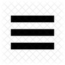 Density Line Text Icon