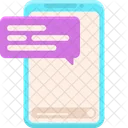 Text Messaging Social Media Online Chatting Icon
