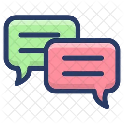 Text Messaging Bubbles  Icon