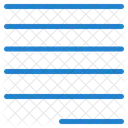 Text linksbündig ausrichten  Symbol