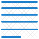 Text linksbündig ausrichten  Symbol