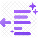 Text Nach Links Verschieben Text Verschieben Text Nach Links Symbol